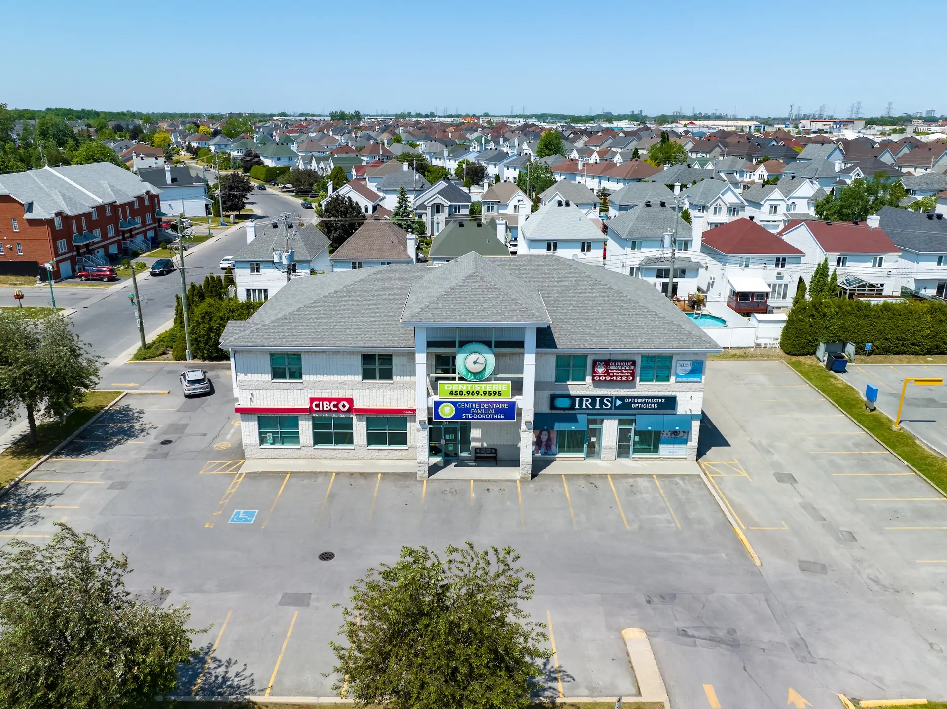 Aerial view of an investment property